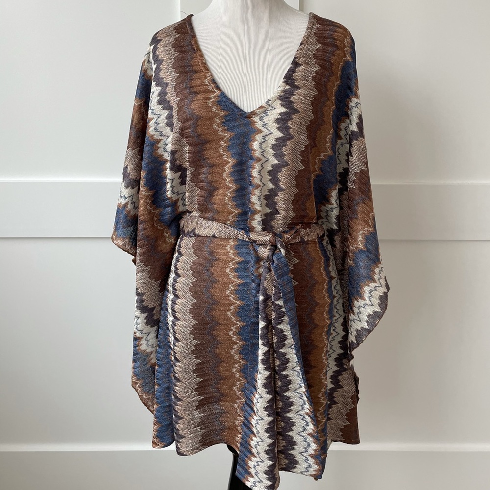 Karina Grimaldi Chevron Zig-Zag Dress